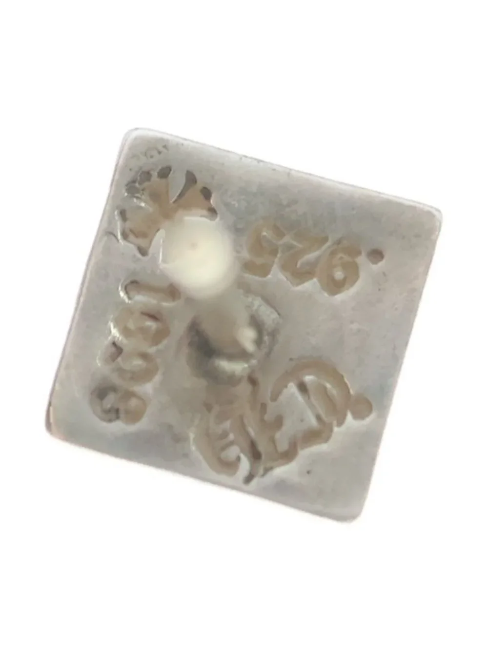 Chrome Hearts Pyramid Plus Stud Earrings 925 14k Silver